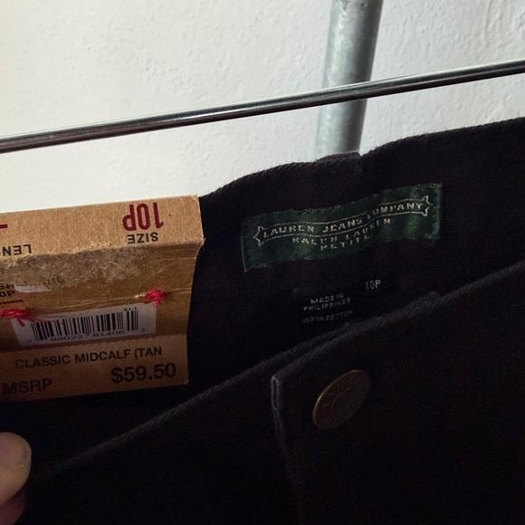 NWT Lauren Ralph Lauren Mid-Calf Chino Pants 10p - Picture 4 of 4